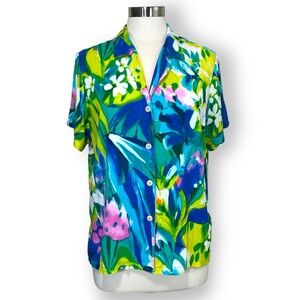 Jam’s World Gold Label Hawaiian Print Japanese Rayon Button Up Shirt
